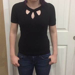 Black H&M Short-Sleeved Sweater